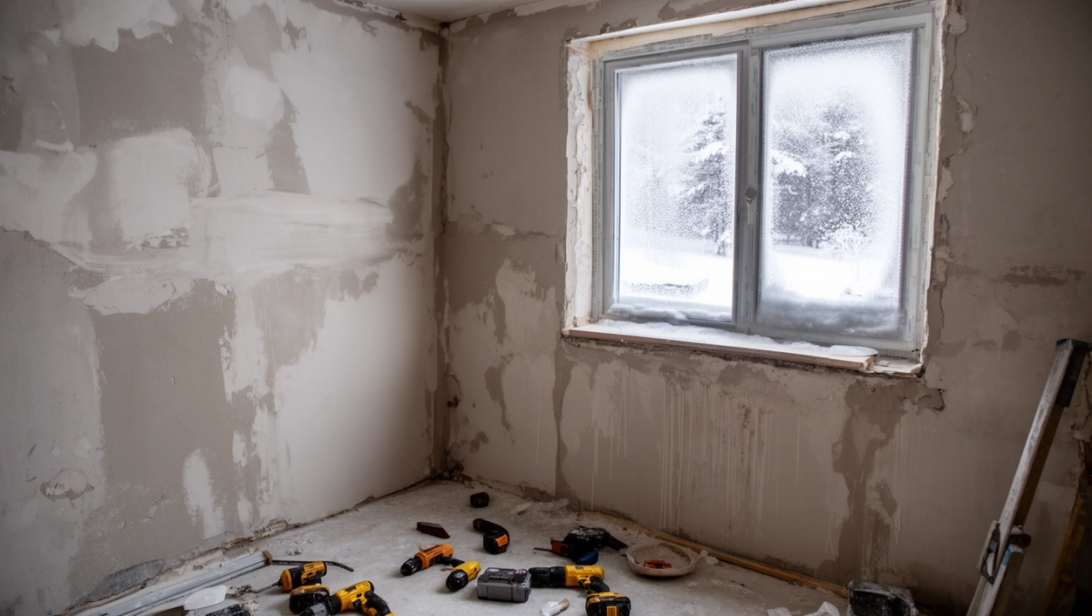 Jak długo schną tynki w zimie