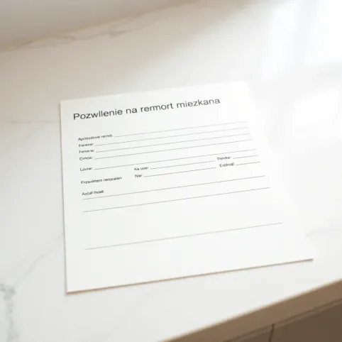 Pozwolenie na remont mieszkania wzór
