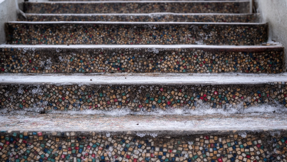 Tynk mozaikowy na schody